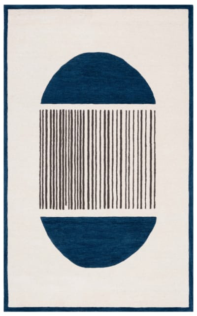 Rodeo Drive RD377N Ivory - Navy Area Rug