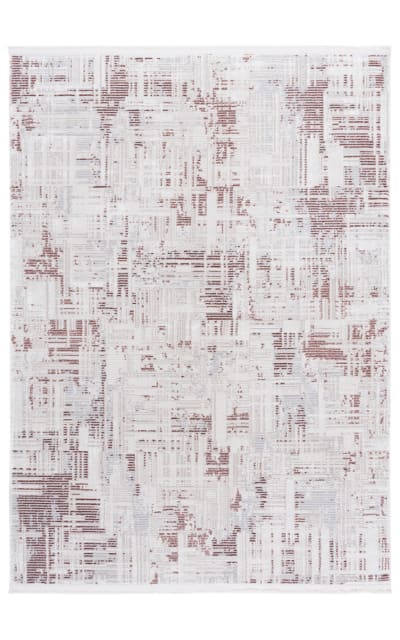 Whisper WHS582P Rust - Ivory Area Rug