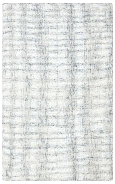Abstract ABT470M Ivory - Blue Area Rug