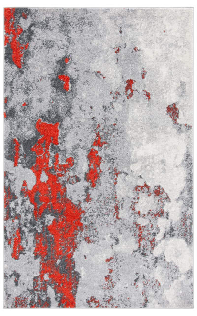 Adirondack ADR134P Orange - Grey Area Rug