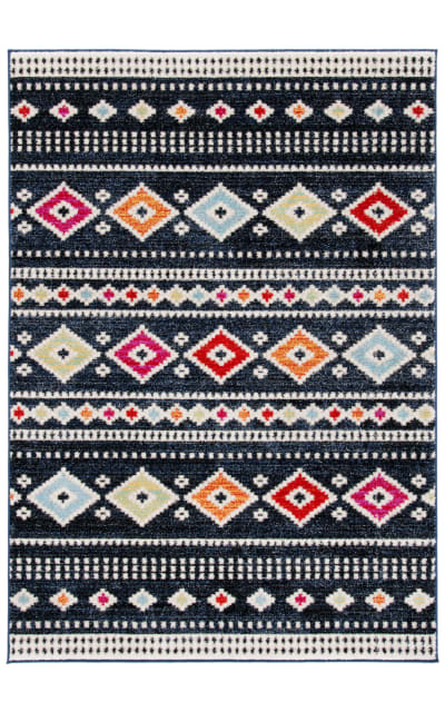 Safavieh Adirondack ADR277Z Black - Ivory Area Rug
