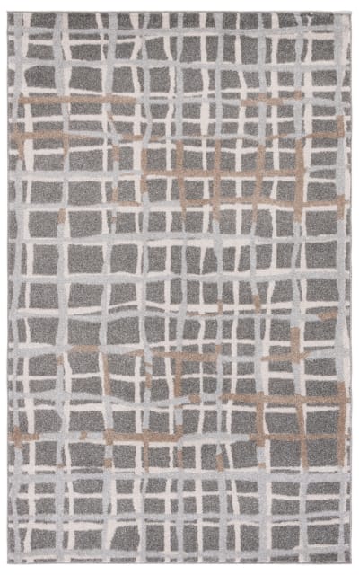 Amherst AMT403C Grey - Ivory Area Rug