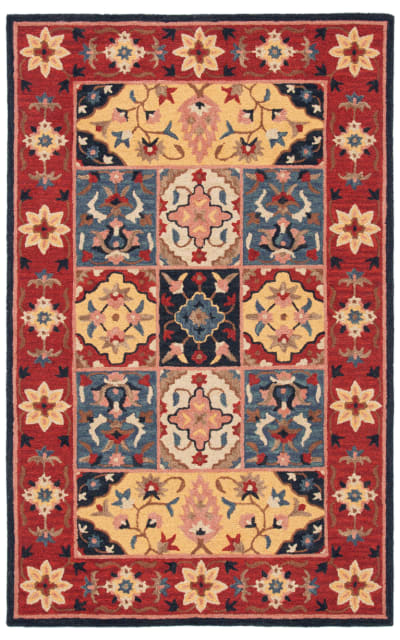 Red Gold Rug Safavieh Aspen APN402Q Red - Gold | Rug Studio