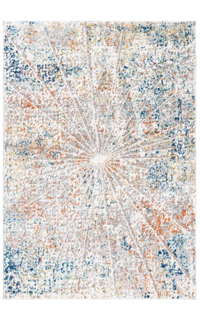 Aston ASN728N Ivory - Navy Area Rug