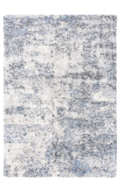 Berber Shag BER274A Ivory - Grey Area Rug