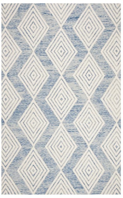 Blossom BLM111M Blue - Ivory Area Rug