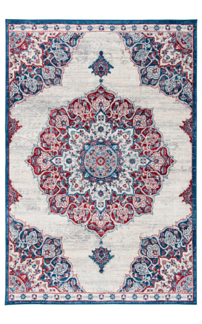 Safavieh Brentwood BNT802A Ivory - Red Area Rug