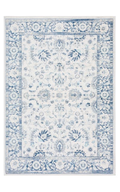Brentwood BNT874M Blue - Light Grey Area Rug