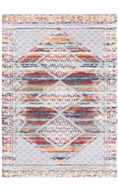 Calista CAL136A Ivory - Rust Area Rug