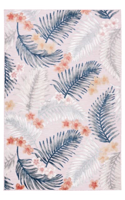 Safavieh Cabana CBN451U Pink - Grey Area Rug