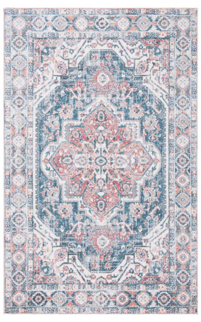 Safavieh Classic Vintage CLV203M Blue - Red Area Rug