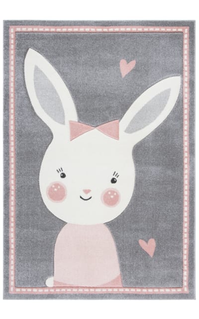 Carousel Kids CRK166F Grey - Ivory Area Rug