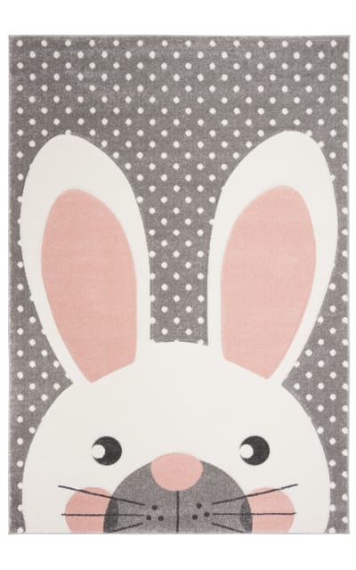 Carousel Kids CRK168P Pink - Grey Area Rug