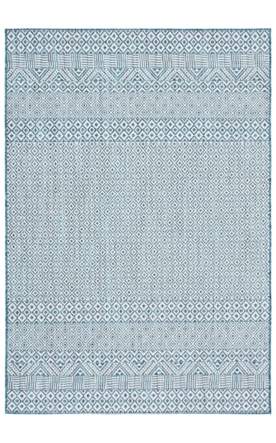 Safavieh Courtyard CY8235-53512 Ivory - Aqua Area Rug