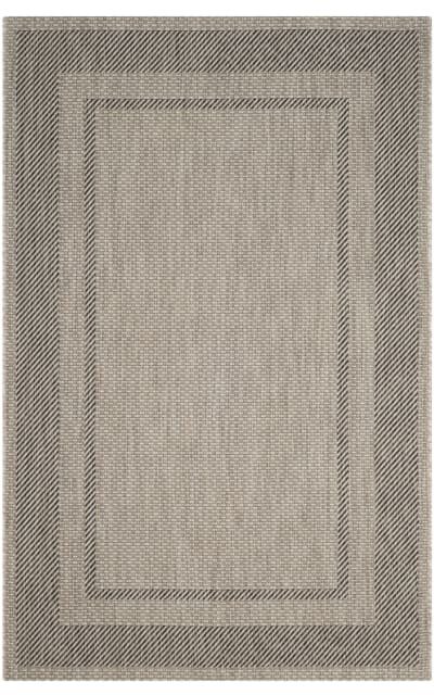 Courtyard CY8477-36612 Beige - Black Area Rug