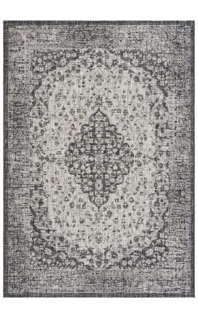 Courtyard CY8720-37612 Black - Grey Area Rug