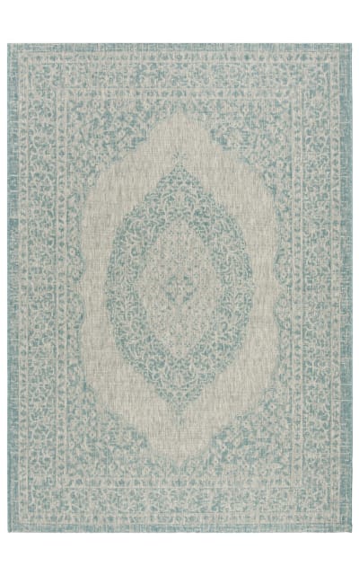 Safavieh Courtyard CY8751-37112 Light Grey - Aqua Area Rug