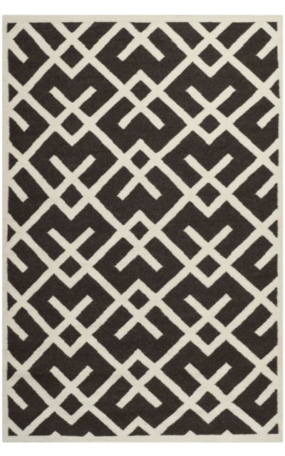 Safavieh Dhurries DHU552C Brown - Ivory Area Rug