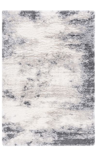 Fontana Shag FNT831A Ivory - Grey Area Rug