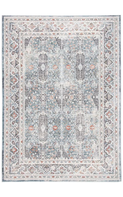 History HIS563F Grey - Light Blue Area Rug