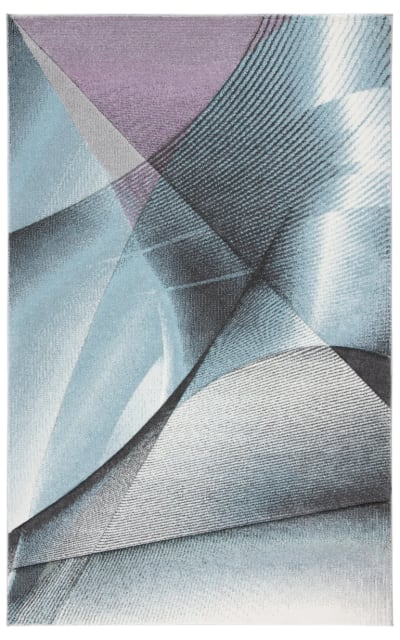 Hollywood HLW715F Grey - Light Blue Area Rug