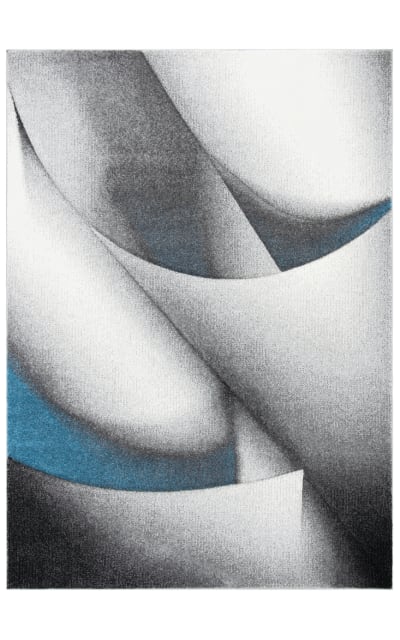 Hollywood HLW716M Grey - Blue Area Rug
