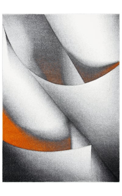 Hollywood HLW716P Grey - Orange Area Rug