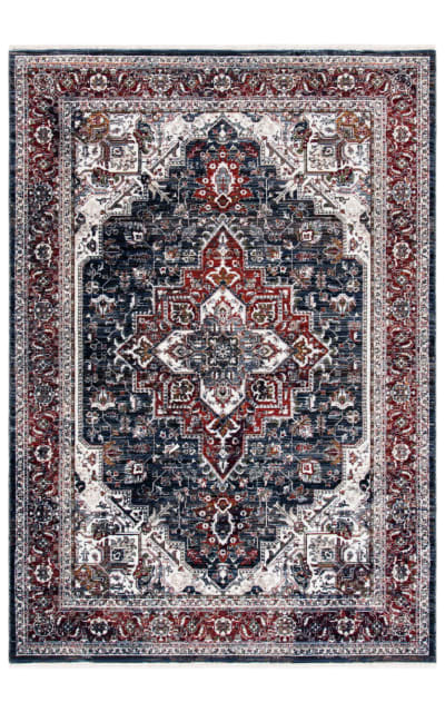 Herat HRT321N Navy - Red Area Rug
