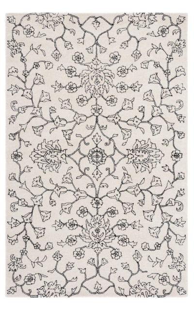 Jardin JAR730Z Ivory - Black Area Rug