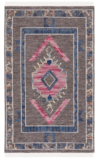 Kilim KLM524T Brown - Pink Area Rug