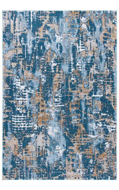 Lagoon LGN174M Blue - Gold Area Rug