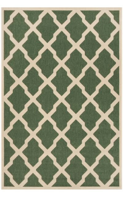 Linden LND122Y Green - Creme Area Rug
