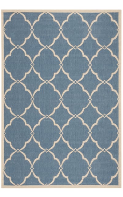 Linden LND125M Blue - Creme Area Rug