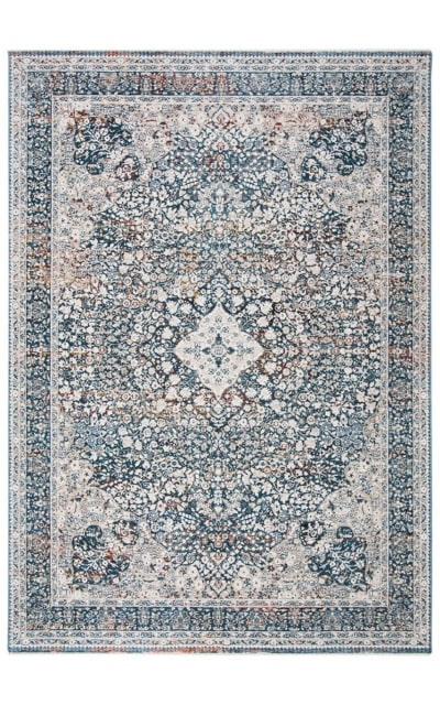 Fleur Lrl1355A Ivory - Blue Area Rug