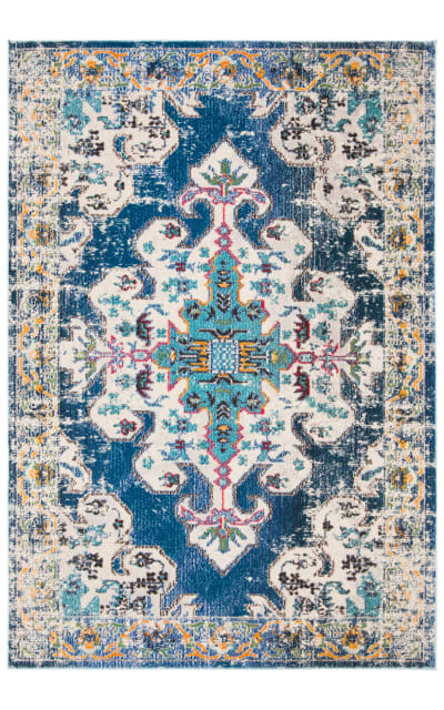 Madison MAD452M Navy - Grey Area Rug