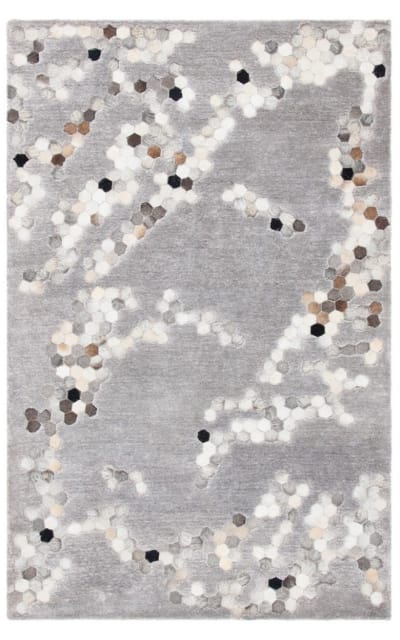 Manhattan Man101A Grey - Ivory Area Rug