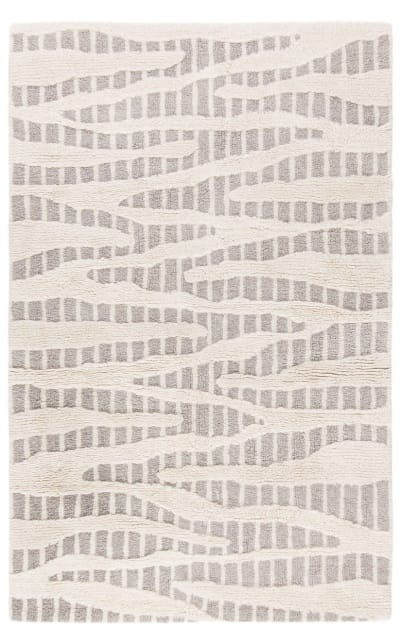 Manhattan Man159F Grey - Ivory Area Rug