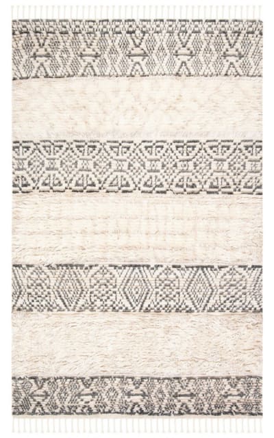 Manhattan Man467F Ivory - Grey Area Rug