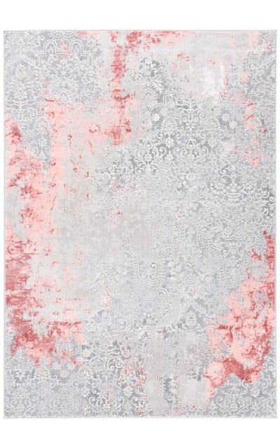Meadow Mdw573G Light Grey - Pink Area Rug