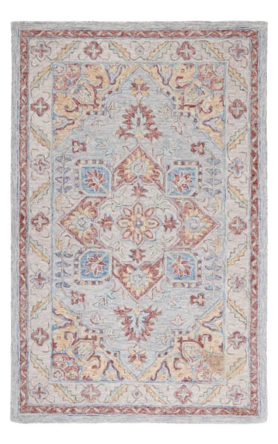 Metro Met352P Grey - Rust Area Rug