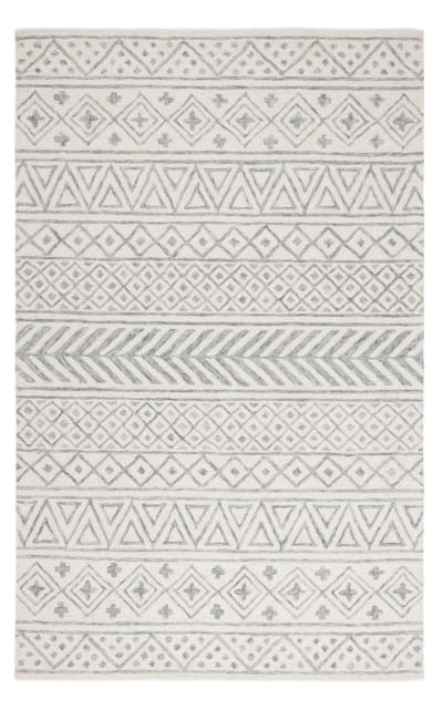 Metro Met353F Ivory - Grey Area Rug