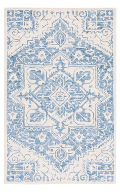 Metro MET457M Blue - Ivory Area Rug