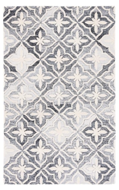 Metro Met872Z Black - Ivory Area Rug