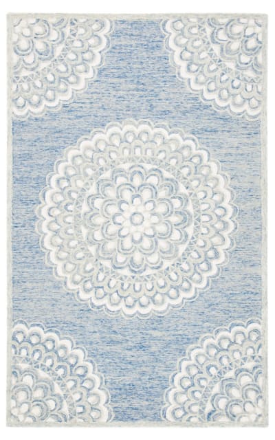 Metro Met901M Blue - Ivory Area Rug