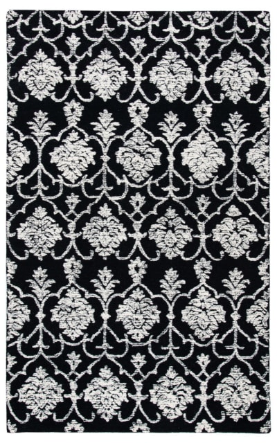 Metro Met996Z Black - Ivory Area Rug