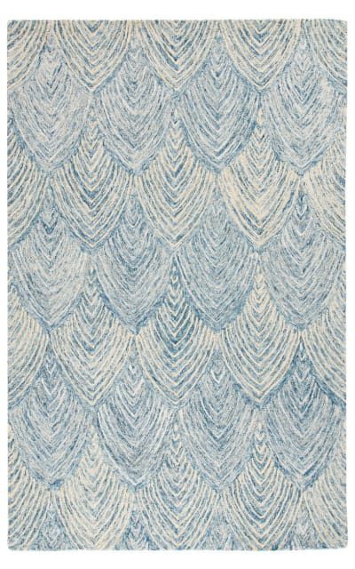 Micro-Loop Mlp177M Light Blue - Ivory Area Rug