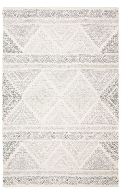 Micro-Loop Mlp206A Ivory - Grey Area Rug