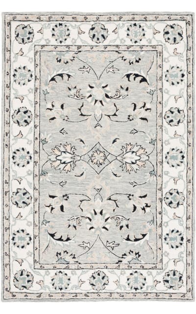 Micro-Loop Mlp384F Grey - Ivory Area Rug