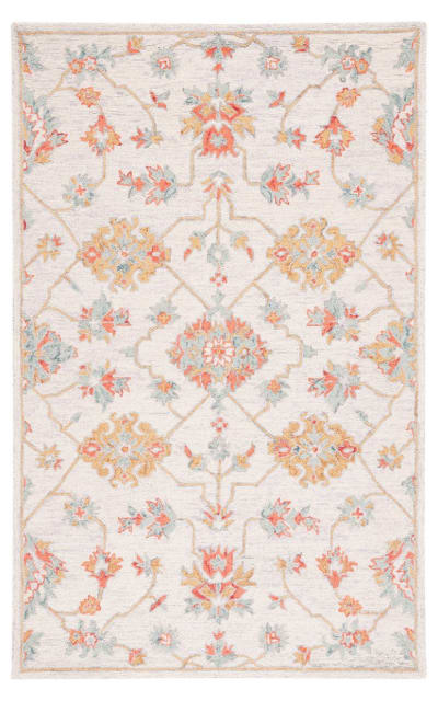 Micro-Loop Mlp534G Silver - Red Area Rug