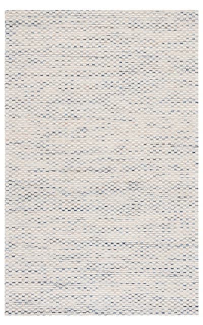 Marbella Mrb158N White - Navy Area Rug